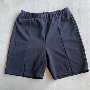 Black biker shorts